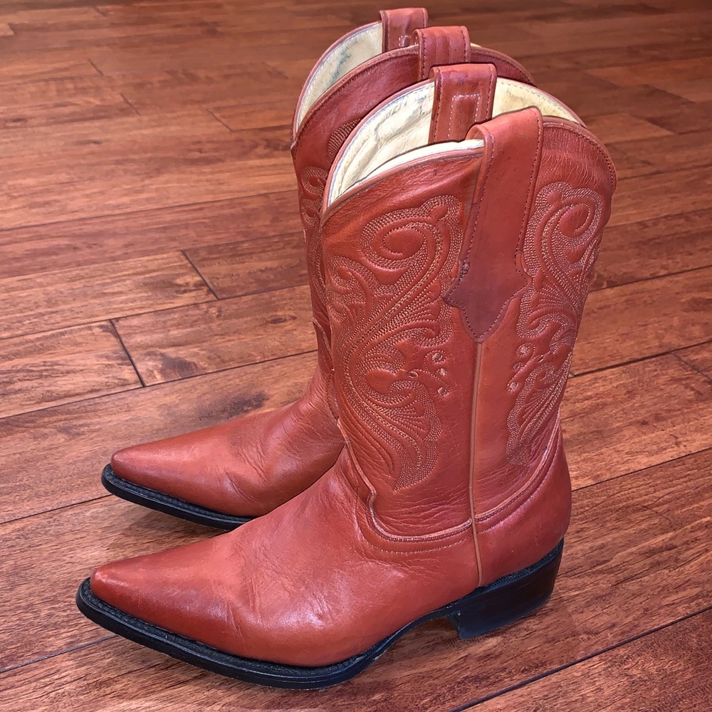 Leather Cowboy Boots